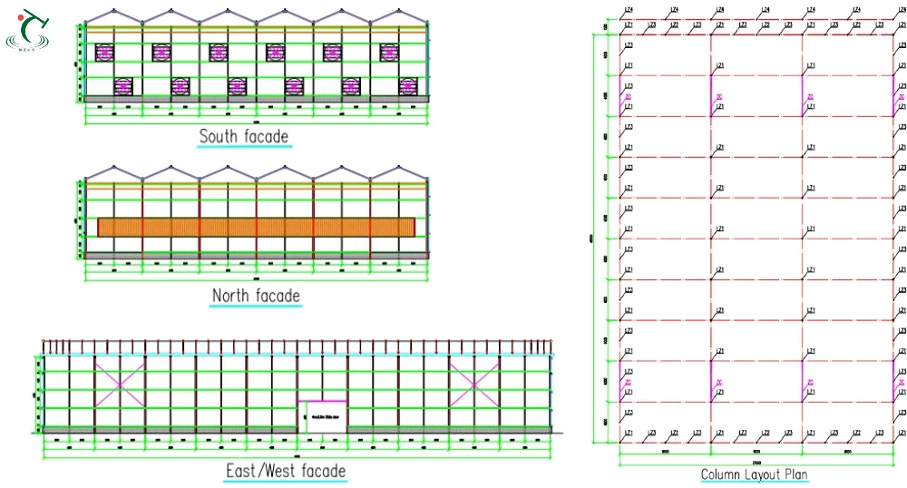 Yutuo Glass Greenhouse Layout Plan